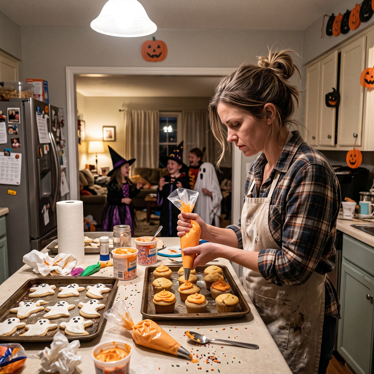 Halloween baking stress
